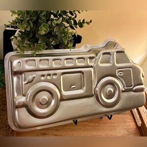Wilton Fire Truck Cake Pan - Red and Silver
